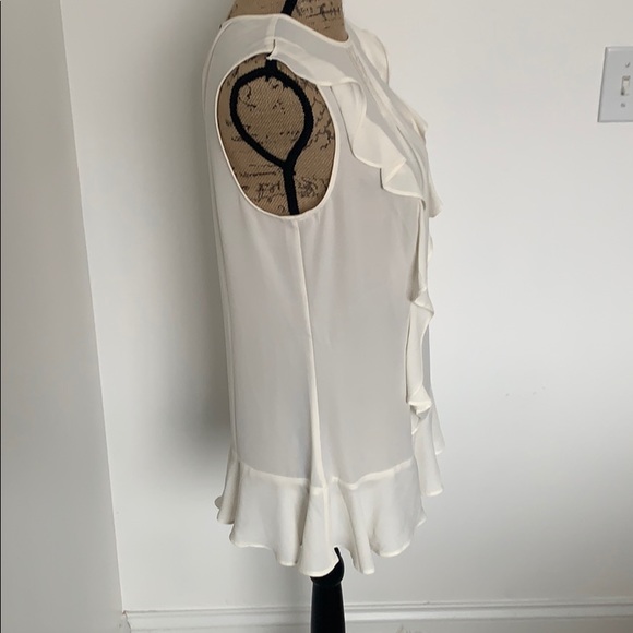 Banana republic slightly sheer ruffle top NWT - Picture 3 of 7